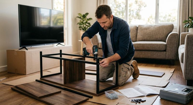 Entertainment Center Assembly in Overland Park, KS