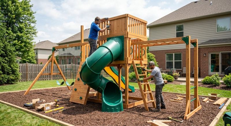 Playground Installation in Kansas City, KS