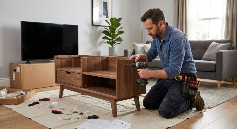 Tv Cabinet Assembly in Alpharetta, GA