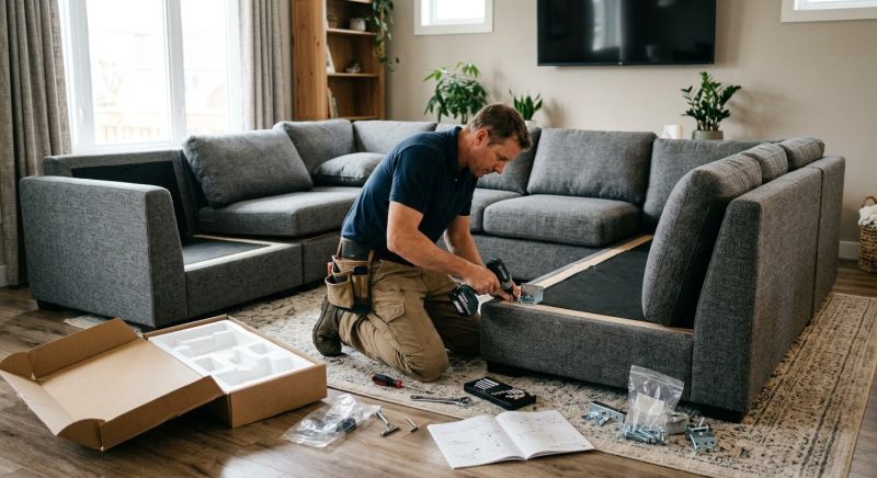 Couch Assembly in Denver, CO