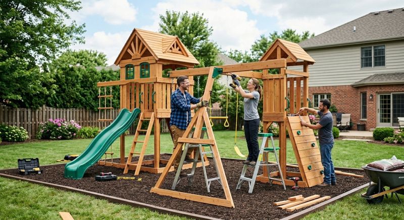 Jungle Gym Installation in Kansas City, KS