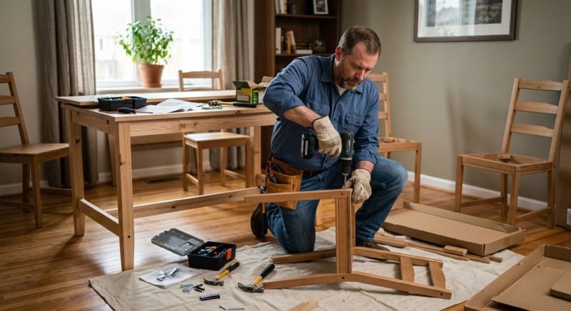 Kitchen Table Assembly in Overland Park, KS