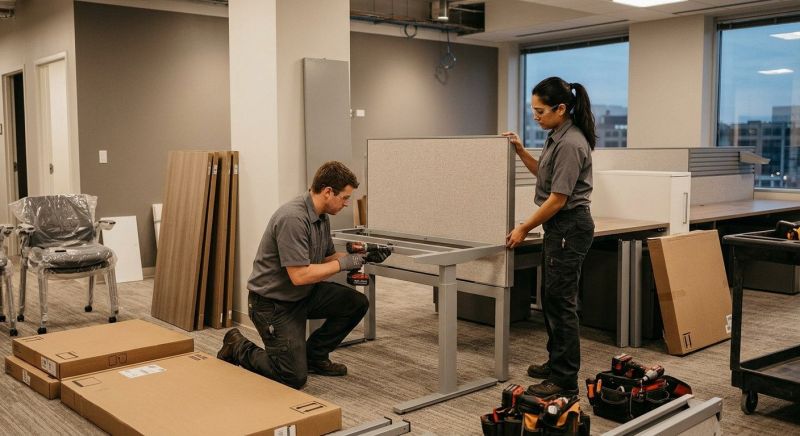 Office Desk Assembly in Denver County, CO