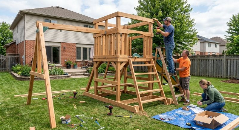 Playground Equipment Assembly in Kansas City, KS