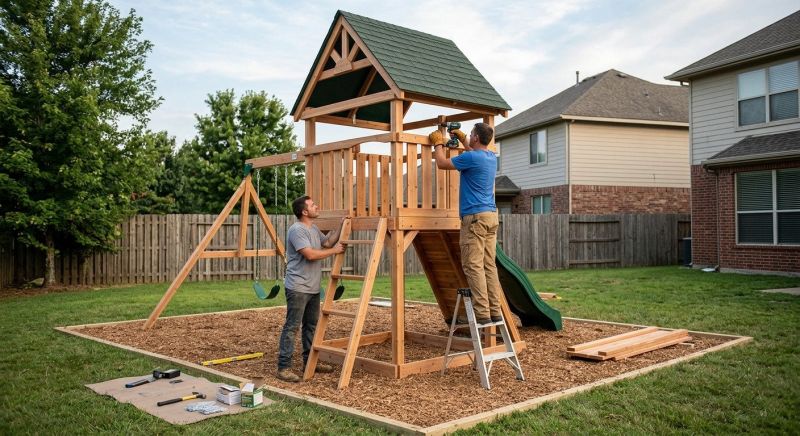 Playground Installation in Kansas City, KS
