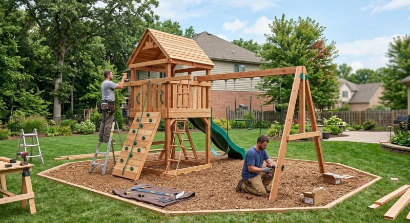 Swing Set Installation in Kansas City, KS