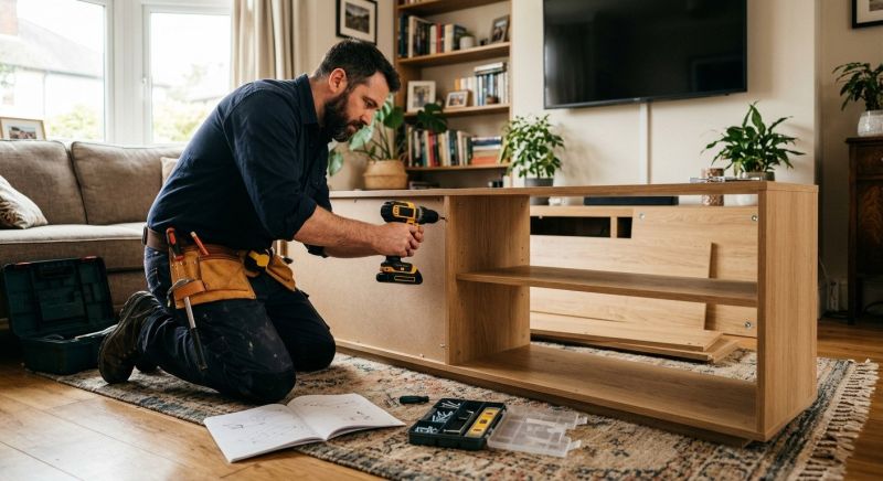 Tv Cabinet Assembly in Overland Park, KS